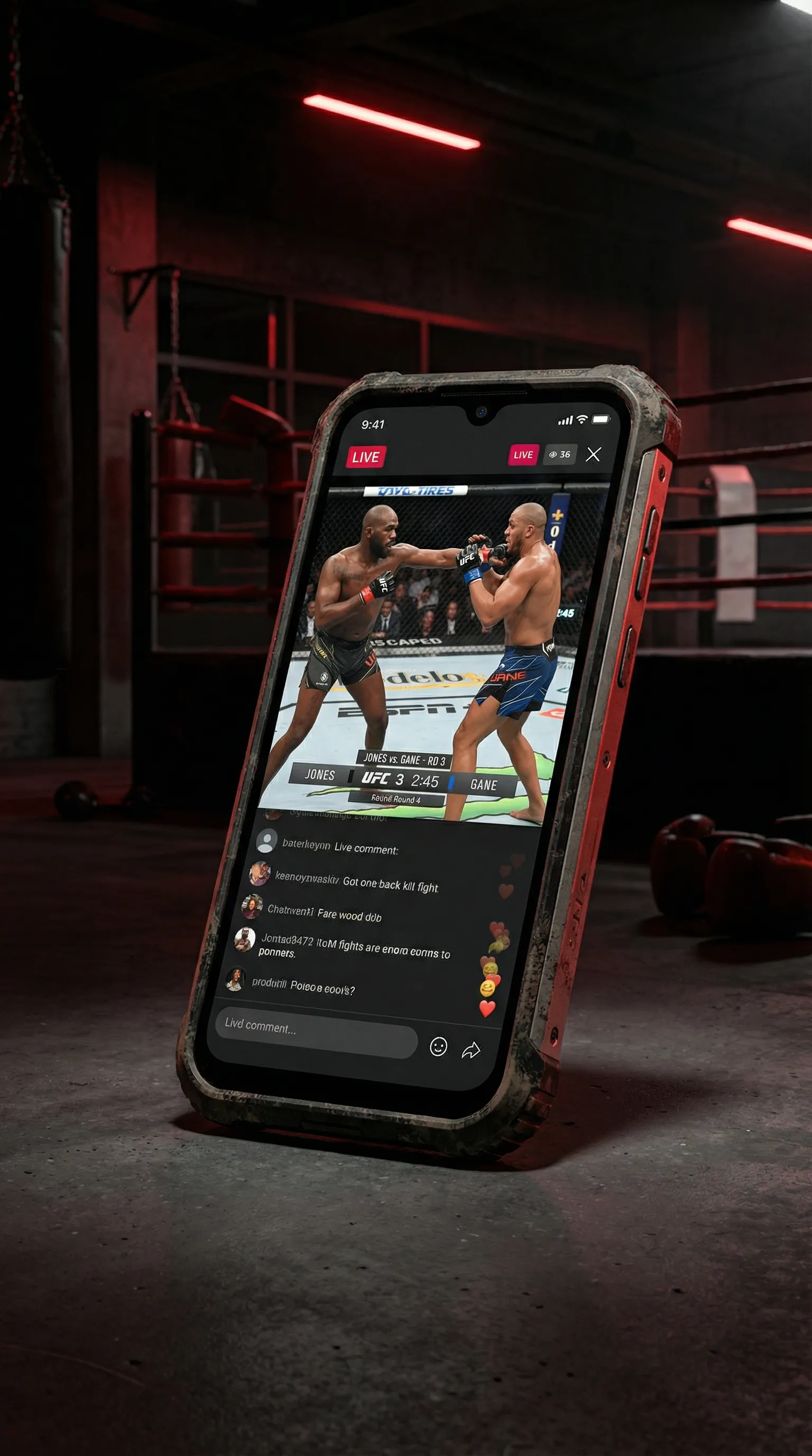 九色tv 移动端APP格斗直播界面